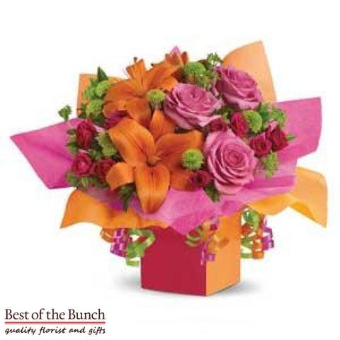 Flower Box Bouquet Box of Wishes - Best of the Bunch Florist Wellington