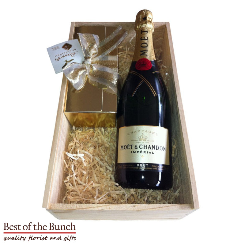 Gift Box 20 Handmade Chocolates & Champagne, Wine or Drinks - Best of the Bunch Florist Wellington