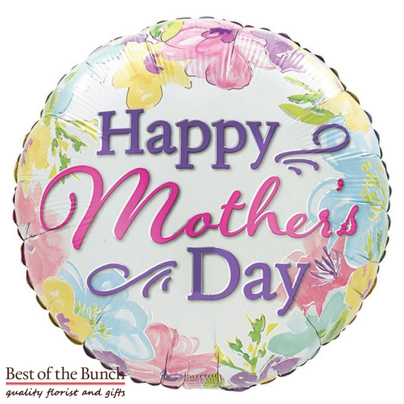 Happy Mother's Day Foil Helium Balloon 45cm (18") - Best of the Bunch Florist Wellington