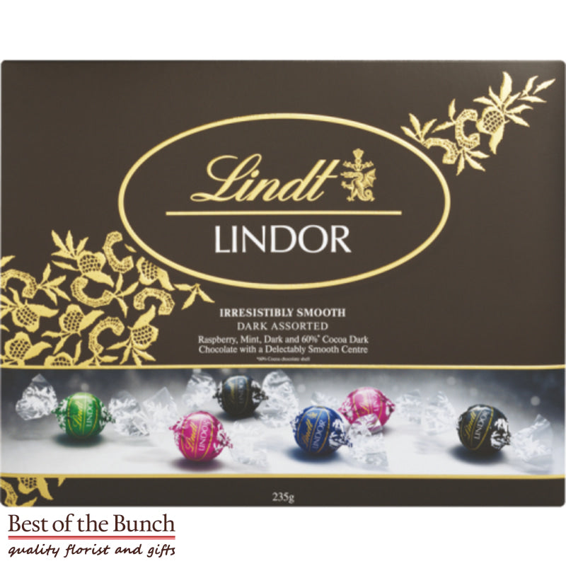 Lindt Swiss Chocolates - Lindt Lindor Dark Assorted Chocolate Box 197g - Best of the Bunch Florist Wellington