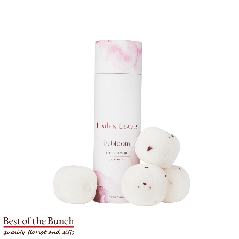 Luxury Pink Petal Bath Bombs - Linden Leaves New Zealand - Best of the Bunch Florist Wellington