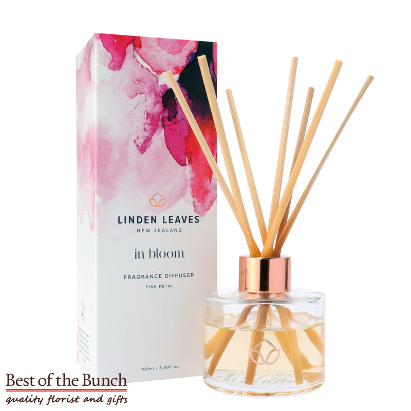Pink Petal Fragrance Diffuser 100ml - Linden Leaves New Zealand - Best of the Bunch Florist Wellington