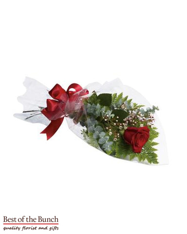 Single Red Rose Long Stemmed (40cm) - Best of the Bunch Florist Wellington