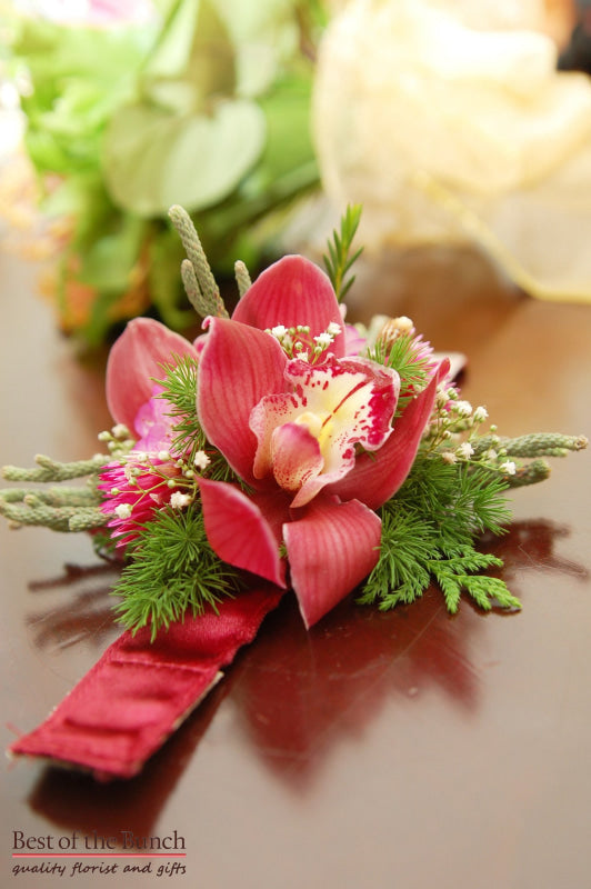 Wrist Corsage Ruby - Best of the Bunch Florist Wellington