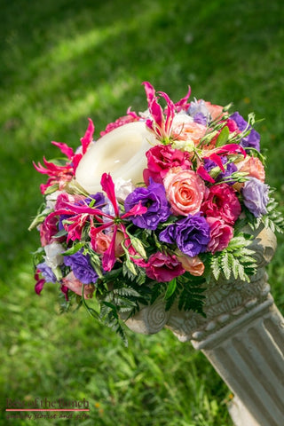 Pedestal Flowers Glorious Jewel - Best of the Bunch Florist Wellington