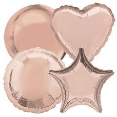 Star, Heart &amp; Round Shaped Plain Foil Helium Balloons