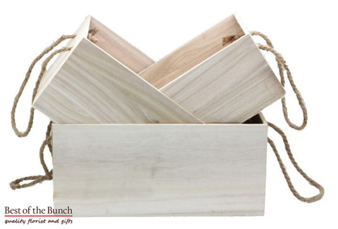 1 x NZ Made Wooden Gift Box / Wooden Tray with handles