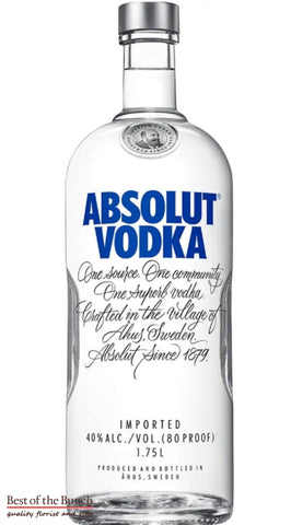 Absolut Premium Swedish Vodka - Best of the Bunch Florist Wellington