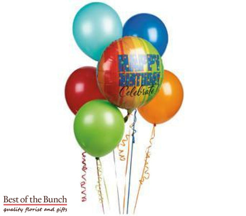 Bouquet of Helium Balloons  - Choose Your Occasion - Foil and Latex Helium Balloons - Best of the Bunch Florist Wellington