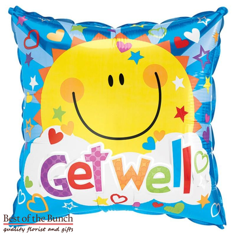 Children - Get Well Soon Foil Helium Balloon 45cm (18") - Best of the Bunch Florist Wellington