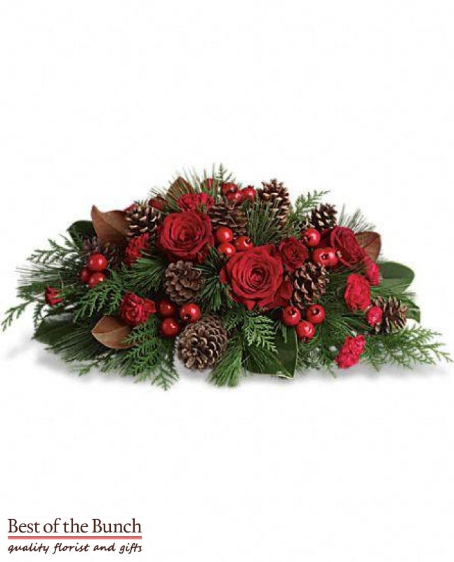Christmas Centerpiece Spirit of the Season - Best of the Bunch Florist Wellington