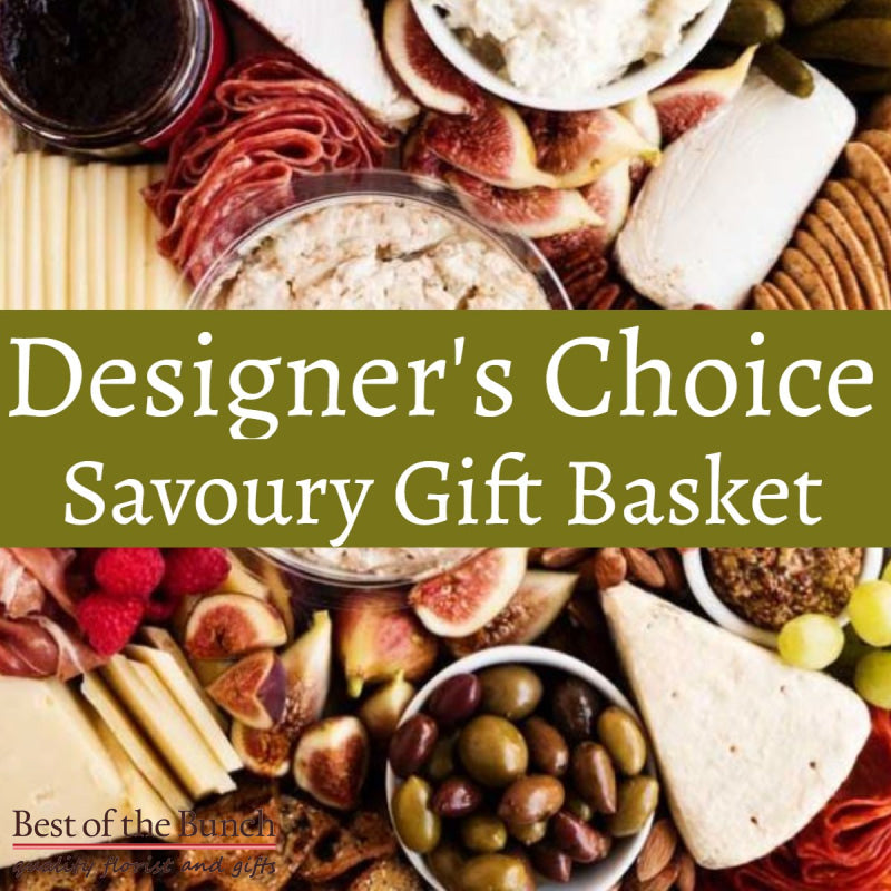 Designers Choice Savoury Gift Basket - Best of the Bunch Florist Wellington