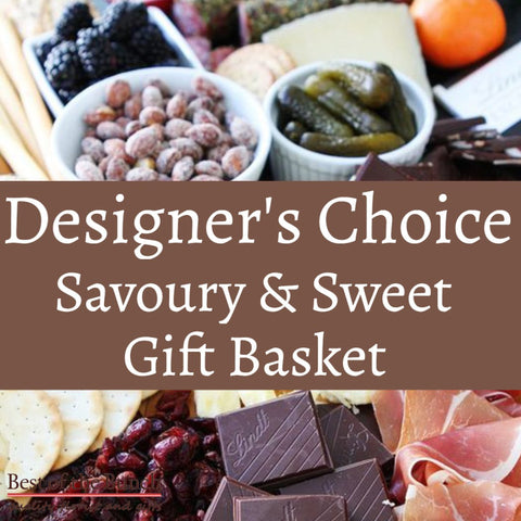 Designers Choice Savoury & Sweet Gift Basket - Best of the Bunch Florist Wellington
