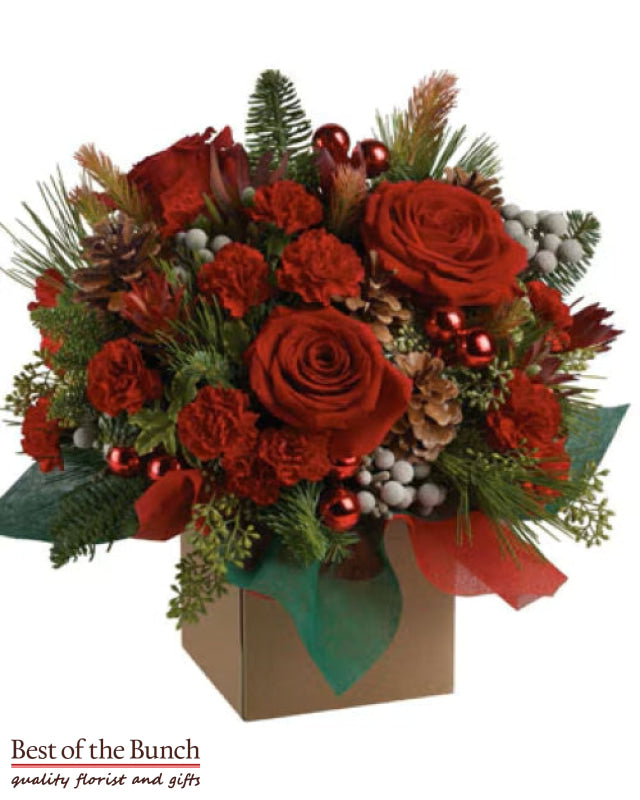 Flower Arrangement In A Box Christmas Magic Add Something Else