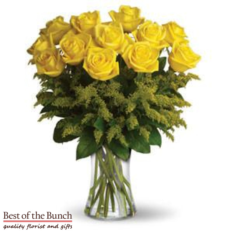 Flower Bouquet Golden Glow Roses - Best of the Bunch Florist Wellington