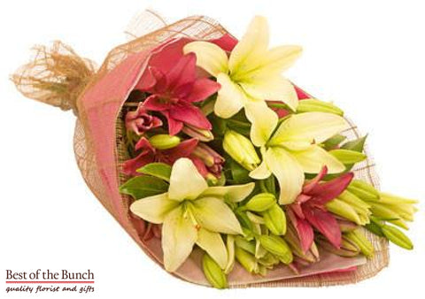 Flower Bouquet Lily Divine - Best of the Bunch Florist Wellington