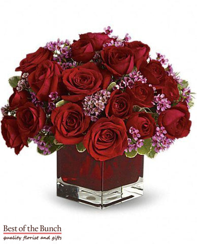 Flower Bouquet Never Let Go with Vase - Best of the Bunch Florist Wellington