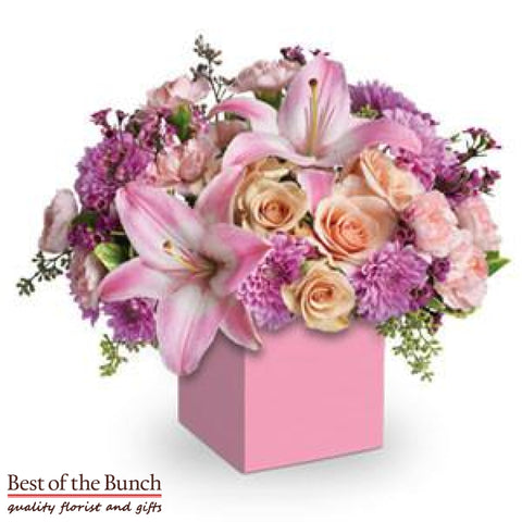 Flower Box Bouquet Wonderful Mum - Best of the Bunch Florist Wellington
