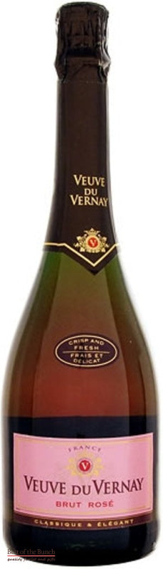 French Sparkling Wine - Veuve de Vernay France Brut Rose - Wine Delivered In A Wine Gift Bag / Box - Best of the Bunch Florist Wellington