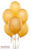 Metallic Gold, Silver, Black Latex - Solid Colours Bouquet of Helium Balloons  - Choose Your Colours - Best of the Bunch Florist Wellington