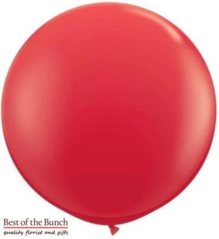 Red Round Latex Giant XXL Extra Large Helium Balloon 60cm (24") OR 90cm (36") - Best of the Bunch Florist Wellington