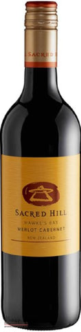 Sacred Hill Hawke's Bay Merlot Cabernet - Wine Delivered In A Wine Gift Bag / Box - Best of the Bunch Florist Wellington