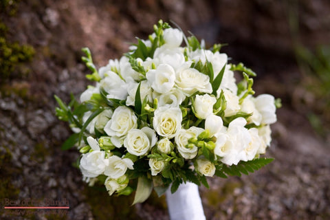 Wedding Bouquet White Truffle - Formal Hand Tied Wedding Bouquet - Best of the Bunch Florist Wellington