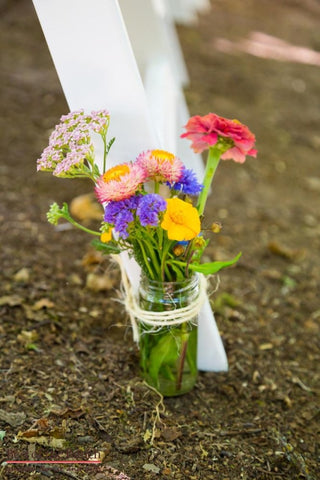 Aisle Flowers Tutti Fruiti - Aisle Flower Decoration - Best of the Bunch Florist Wellington