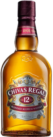Chivas Regal Whisky 12 Year Old - Blended Scotch Whisky - Delivered In Original Presentation Gift Box - Best of the Bunch Florist Wellington