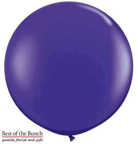 Dark Purple Round Latex Giant XXL Extra Large Helium Balloon 60cm (24") OR 90cm (36") - Best of the Bunch Florist Wellington
