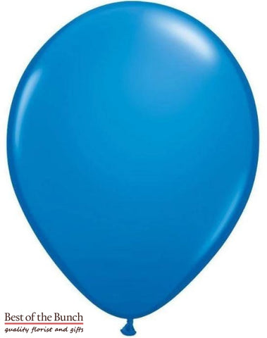 Dark Royal Blue Plain Latex Helium Balloon 28cm (11") - Best of the Bunch Florist Wellington