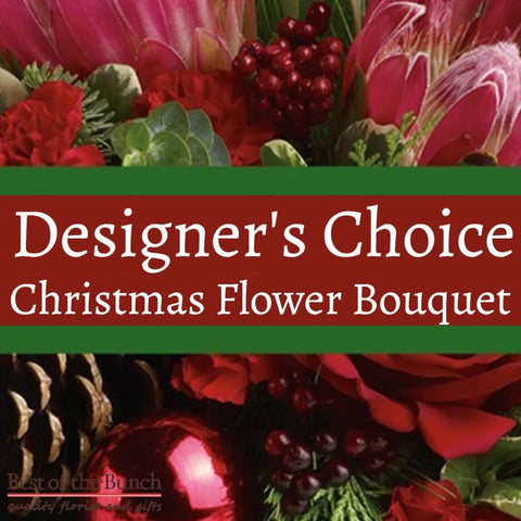 Florists Choice Christmas Flower Bouquet - Best of the Bunch Florist Wellington