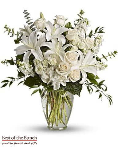 Flower Bouquet Peace and Joy With Vase - Best of the Bunch Florist Wellington