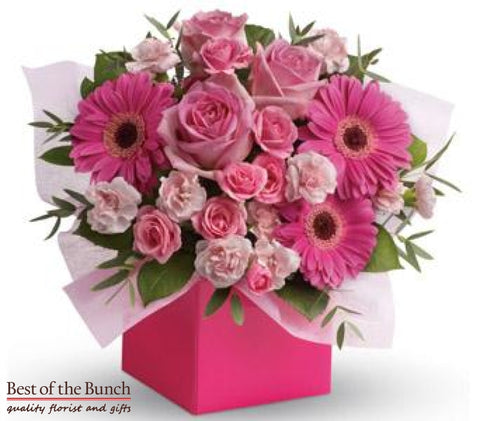 Flower Box Bouquet Thank You - Best of the Bunch Florist Wellington