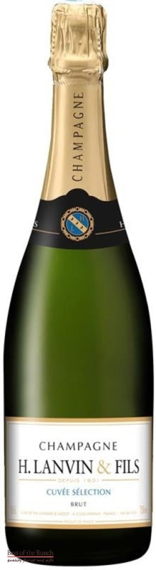 French Champagne - H Lanvin & Fils Brut NV Cuvee - Delivered In A Gift Box - Best of the Bunch Florist Wellington