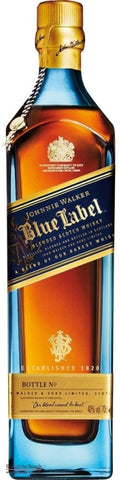 Johnnie Walker Blue Label Whisky 15 to 60 Year Old - Blended Scotch Whisky - Delivered In Original Presentation Gift Box - Best of the Bunch Florist Wellington