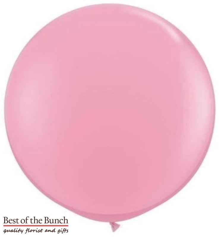 Light Baby Pink Round Latex Giant XXL Extra Large Helium Balloon 60cm (24") OR 90cm (36") - Best of the Bunch Florist Wellington