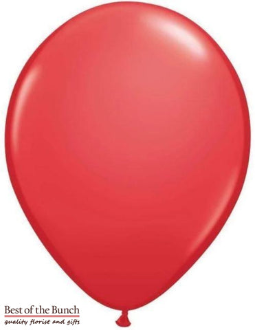 Red Plain Latex Helium Balloon 28cm (11") - Best of the Bunch Florist Wellington