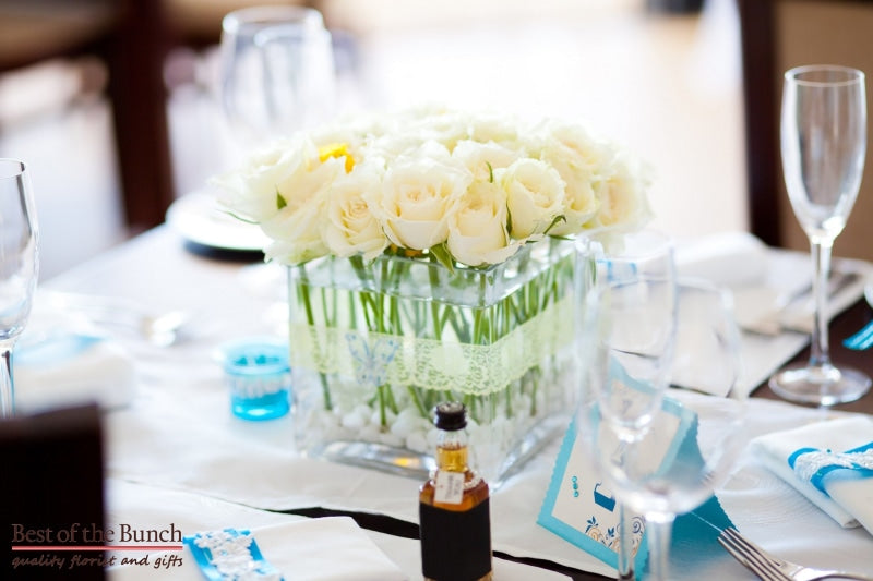Table Flower Arrangement Ice Cube - Best of the Bunch Florist Wellington