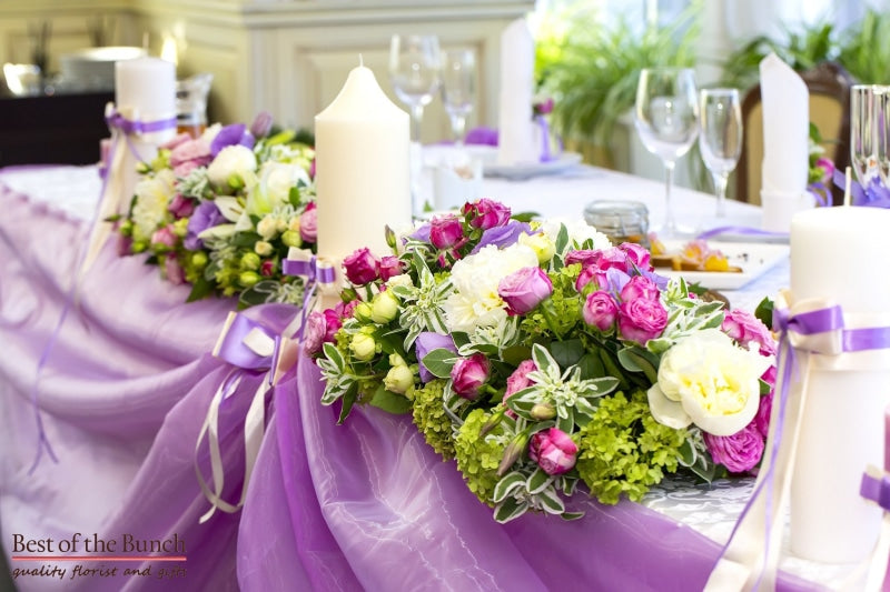 Table Flower Arrangement Midsummer Night’s Dream - Best of the Bunch Florist Wellington