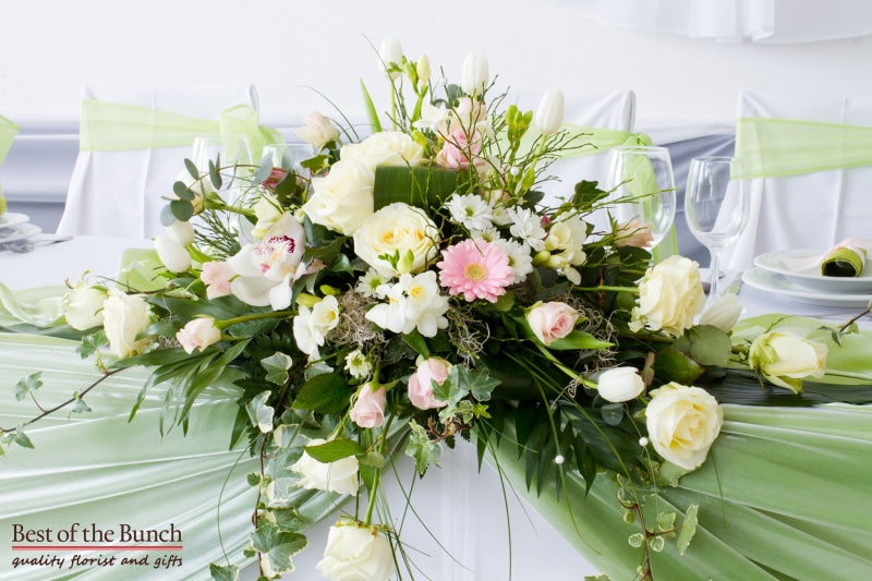 Table Flower Arrangement Nostalgia - Best of the Bunch Florist Wellington