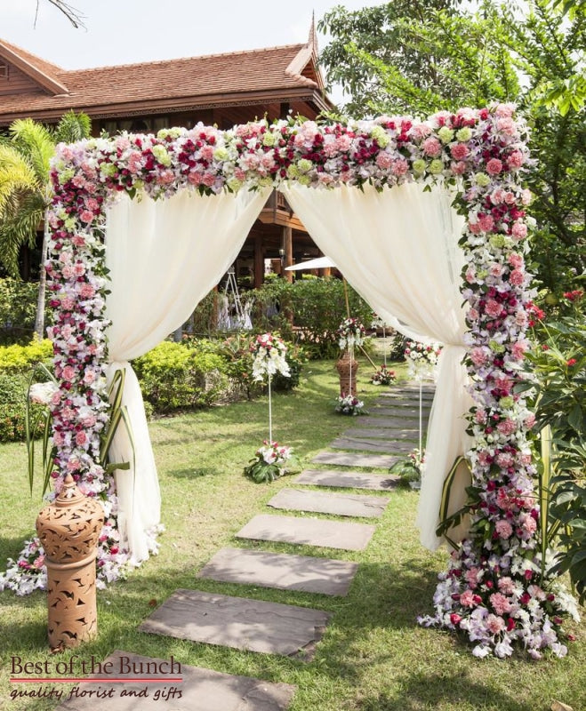 Wedding Arch Magnificent - Large Wedding Flower Arch - Best of the Bunch Florist Wellington