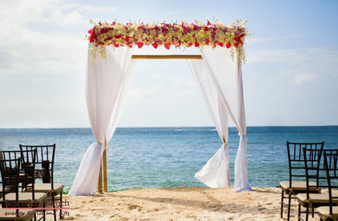 Wedding Arch Pasifika - Medium Wedding Flower Arch - Best of the Bunch Florist Wellington