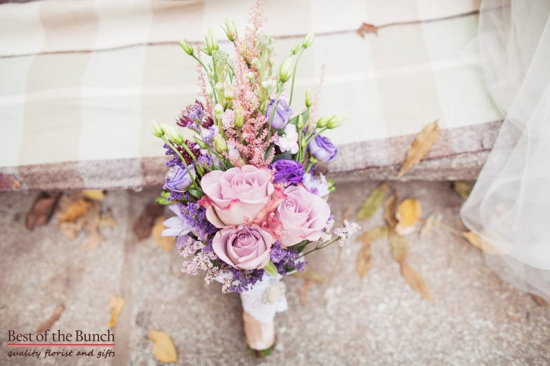 Wedding Bouquet Country Home - Informal Hand Tied Wedding Bouquet - Best of the Bunch Florist Wellington