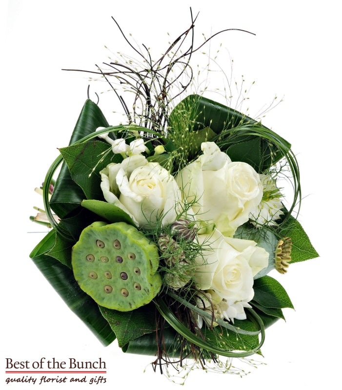 Wedding Bouquet Limerick - Grouped Informal Hand-Tied Wedding Bouquet - Best of the Bunch Florist Wellington