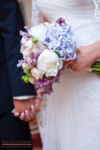 Wedding Bouquet Summer Breeze - Informal Hand Tied Wedding Bouquet - Best of the Bunch Florist Wellington