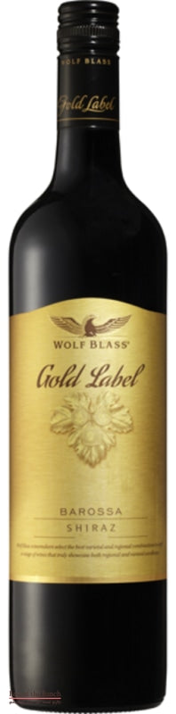 Wolf Blass Gold Label Shiraz  Barossa Valley Australia - Wine Delivered In A Wine Gift Bag / Box - Best of the Bunch Florist Wellington