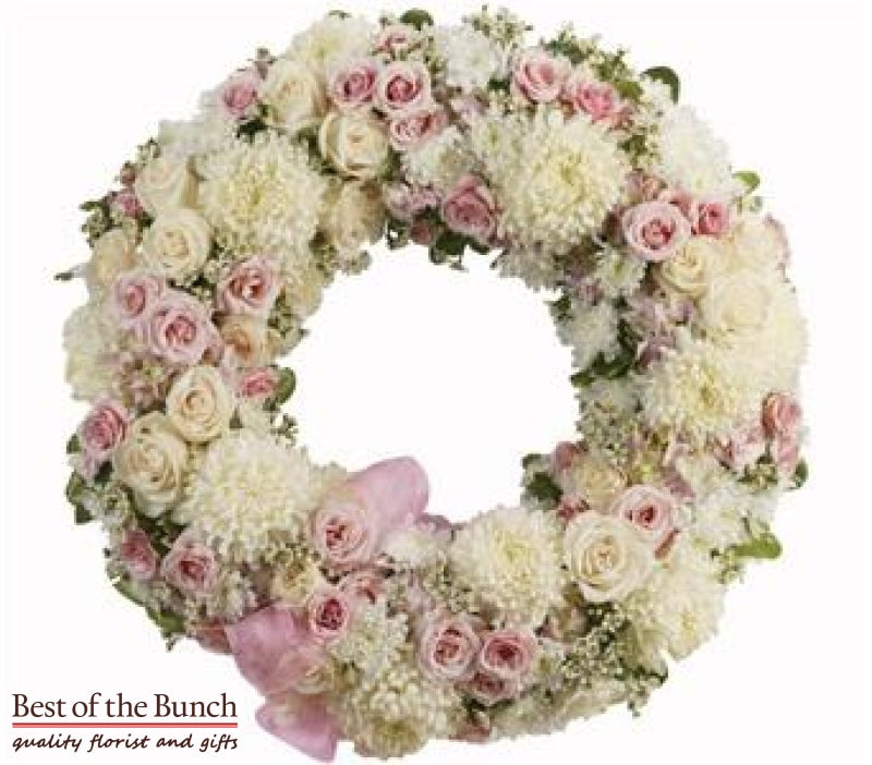 Wreath Sympathy Peace Eternal - Best of the Bunch Florist Wellington