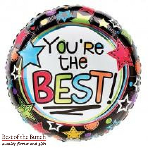 You're The Best! Foil Helium Balloon 45cm (18") - Best of the Bunch Florist Wellington